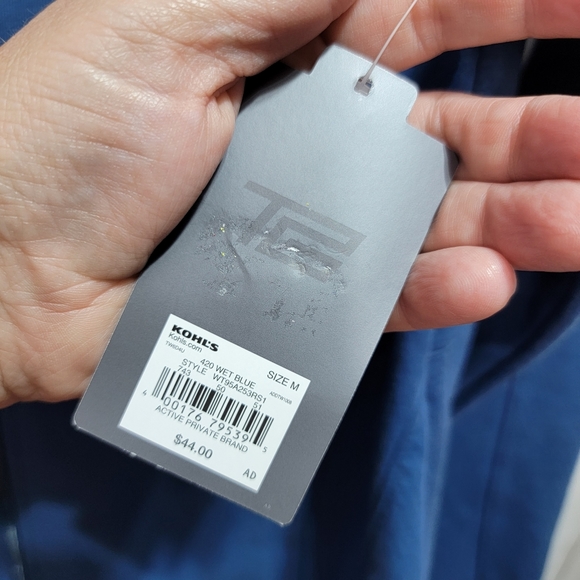 New! Tek Gear Women's Blue Athletic Knit Full Zip Jacket Size Medium. - Picture 5 of 9